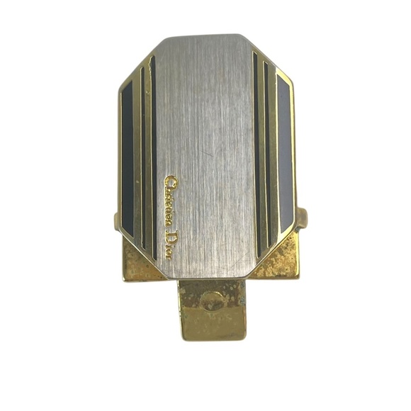 CHRISTIAN DIOR Vtg Women’s Reversible Adjustable Belt Gold Silver Buckle Size 34 - Picture 11 of 14